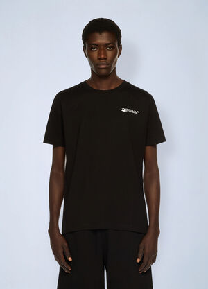 Off-White Ink Arrow Slim Logo T-Shirt Black ofw0162002