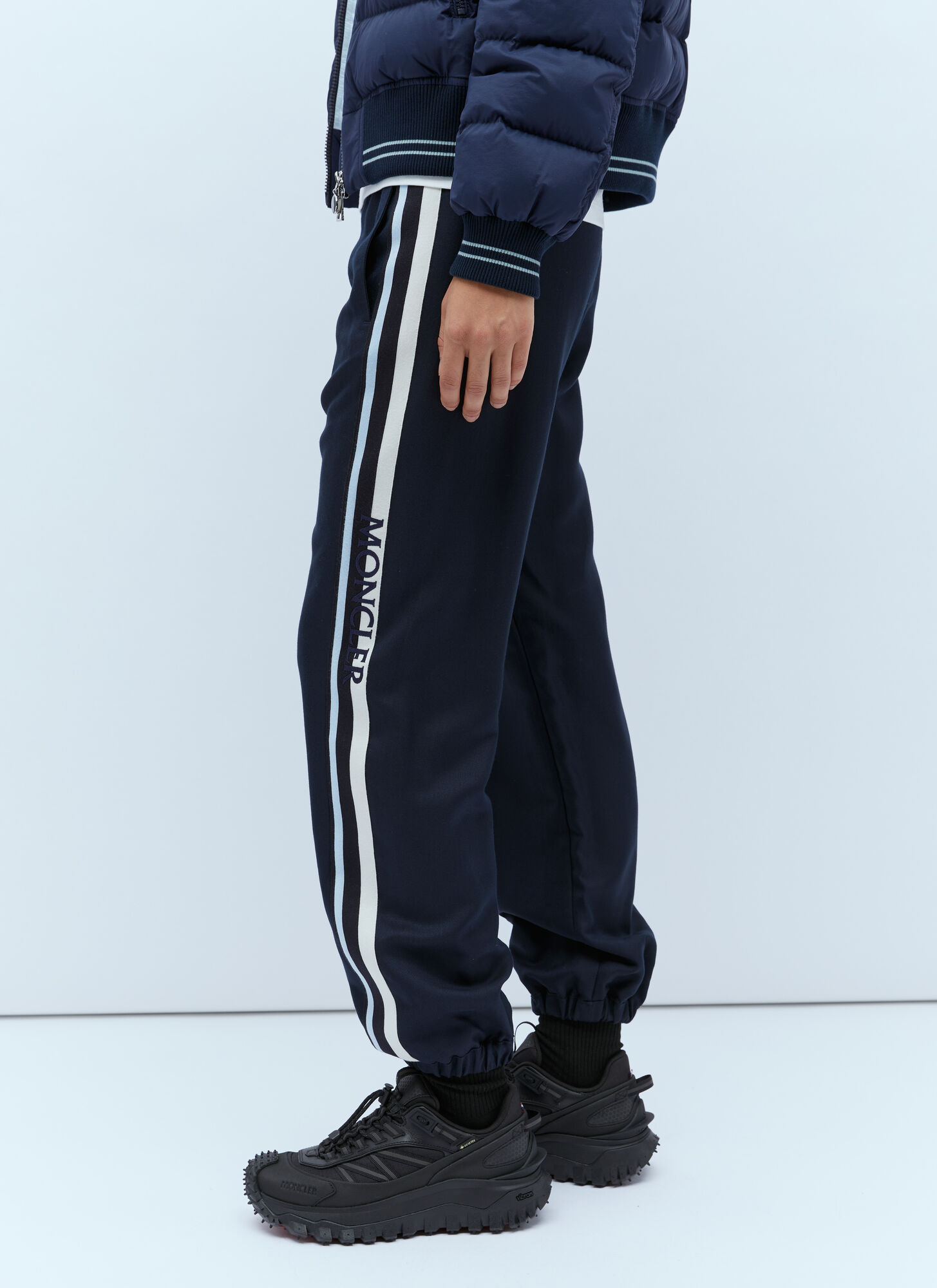 MONCLER LOGO EMBROIDERY TRACK PANTS