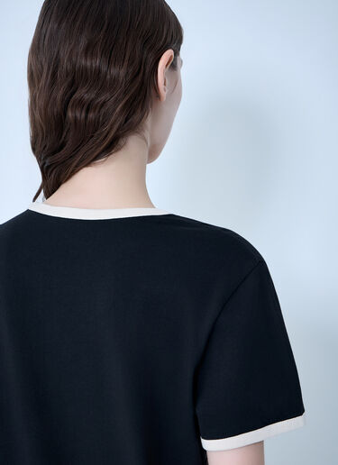 Moncler Cotton Jersey Logo T-Shirt Black mon0264026