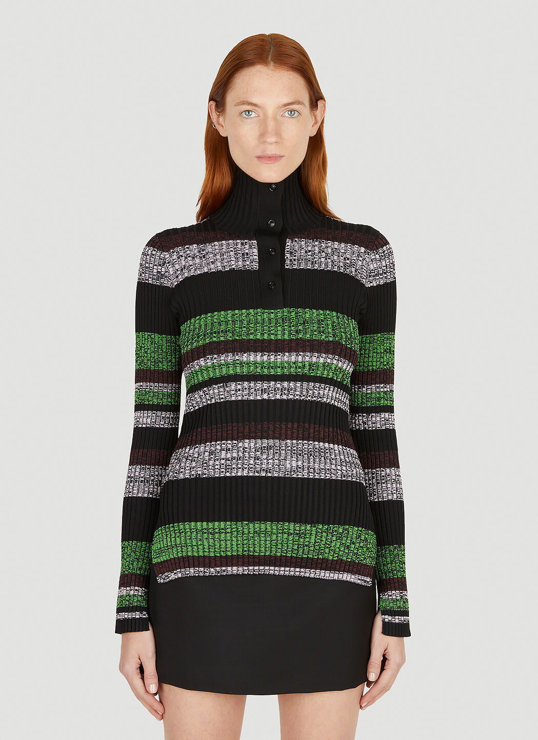 Ganni striped sweater online