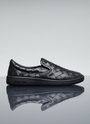 Bottega Veneta Intrecciato Slip-On Shoes Black bov0255104