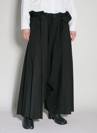 Yohji Yamamoto 哈伦百褶裤  黑 yoy0156007