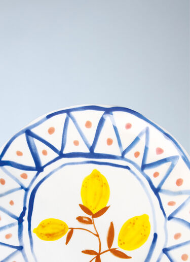 Set Of Four Lemon Moroccan Dessert Plates &k Amsterdam Set Of Four Lemon Moroccan Dessert Plates Multicolour wps0692379