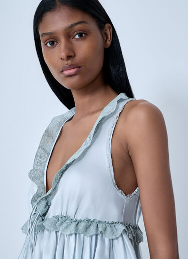 Silk Satin Tie-Front Top Chloé Silk Satin Tie-Front Top White chl0262002