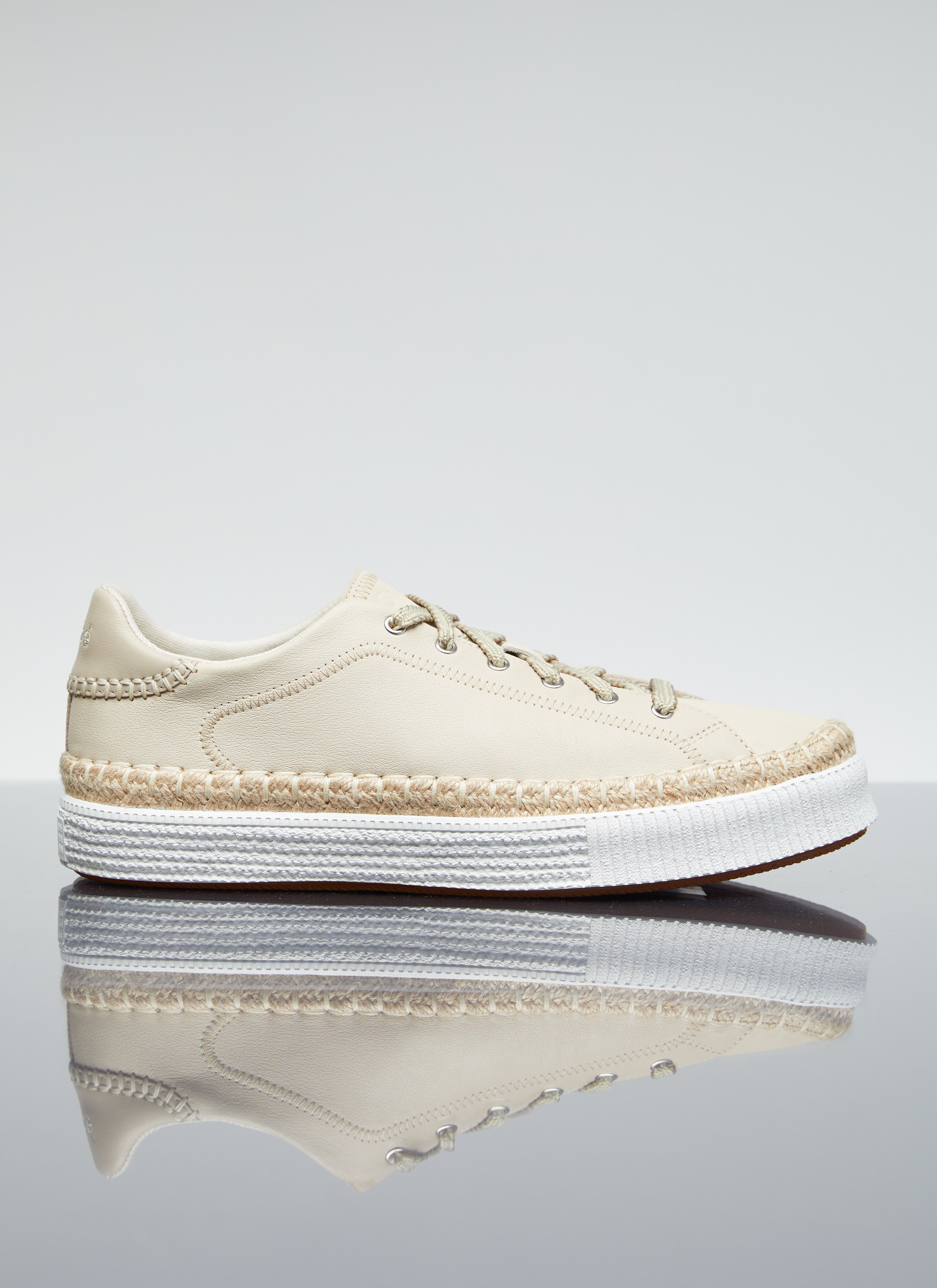 Leather espadrille sneakers online