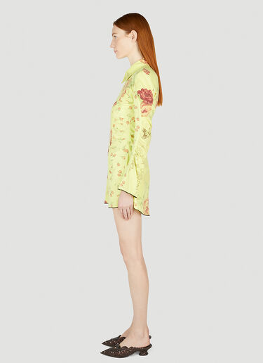 Rave Review Embla Flower Mini Dress Yellow rav0252008