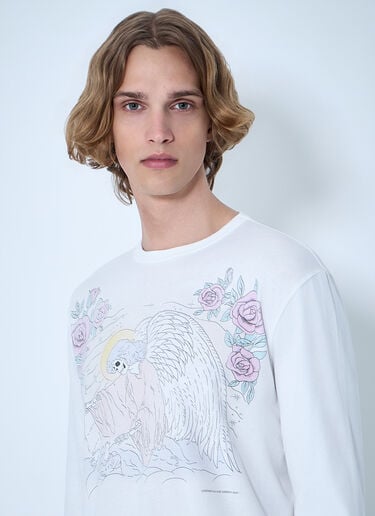 Our Legacy Graphic Long Sleeve T-Shirt White our0164067