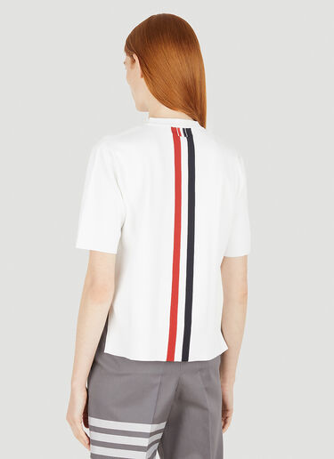 Thom Browne Stripe Boxy T-Shirt  White thb0248025