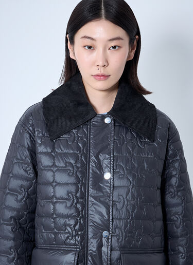 GANNI 闪亮绗缝夹克  黑色 gan0260014