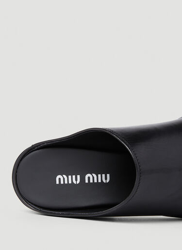 Miu Miu High Heel Mules Black miu0252033