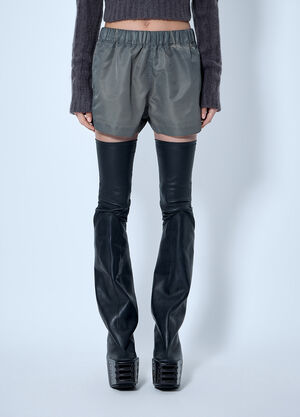 Rick Owens Elasticated Waist Shorts Grey ric0266004