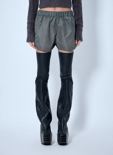Rick Owens Elasticated Waist Shorts Grey ric0266004