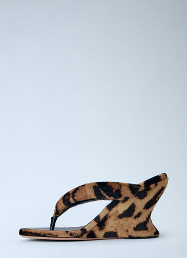 LN-CC® - Balenciaga: Gaeta Wedge Thong Sandals - Brown Balenciaga Gaeta Wedge Thong Sandals Brown bal0265043