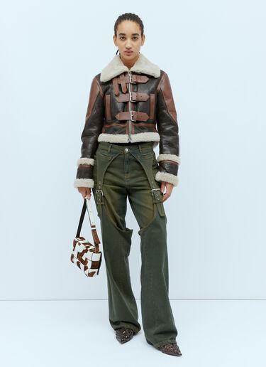Blumarine バックル装飾 ボーイフレンドジーンズ グリーン blm0254005