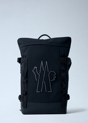 Moncler Grenoble Logo Motif Backpack Black mog0162015