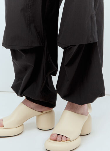 Jil Sander+ 束腰双层膝部长裤 黑色 jsp0255013