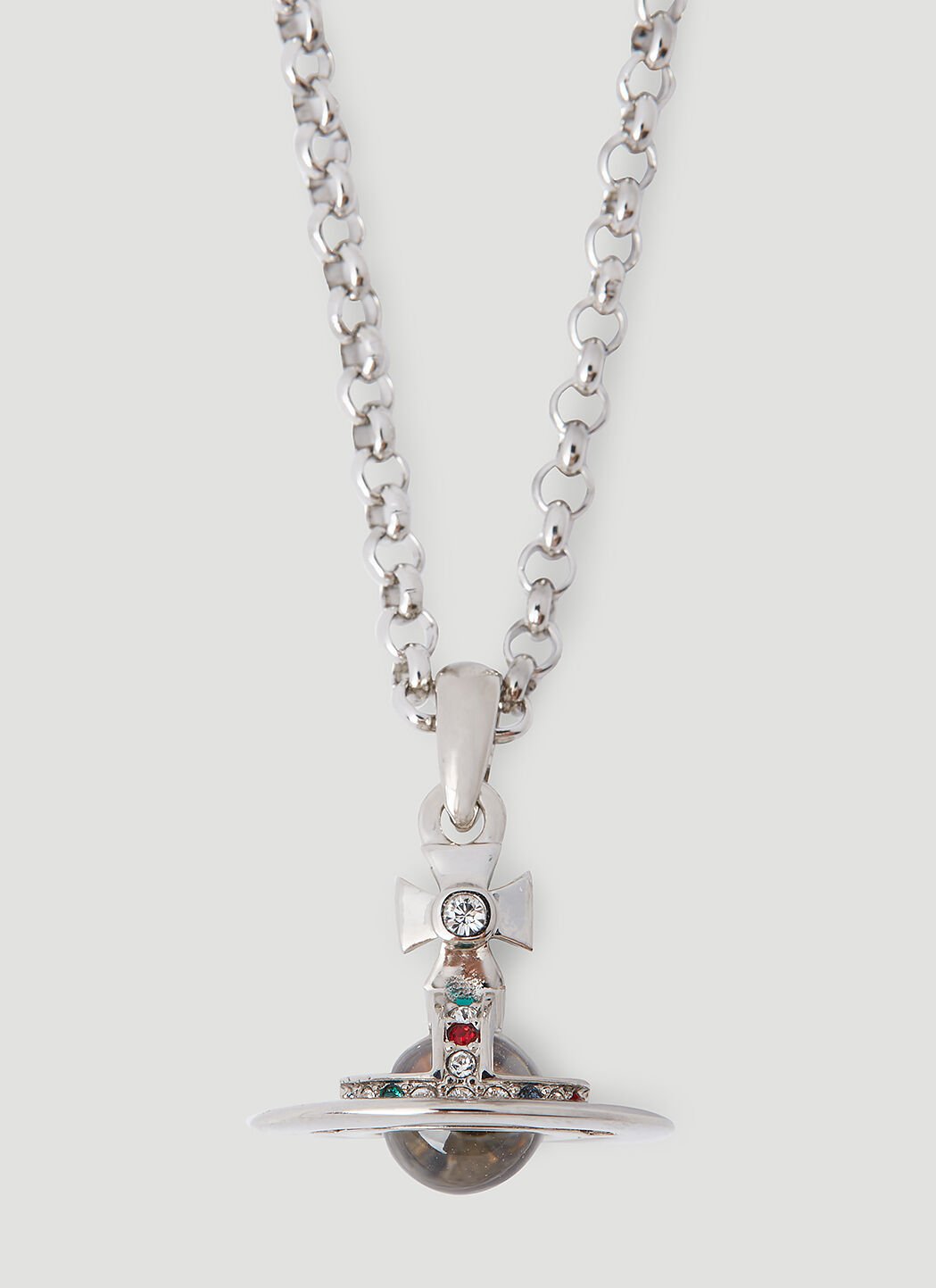 Vivienne Westwood Petite Orb Necklace in Silver LN CC