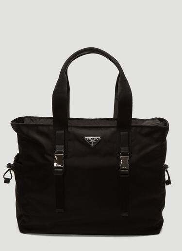 Prada Fabric Tote Bag Black pra0135029