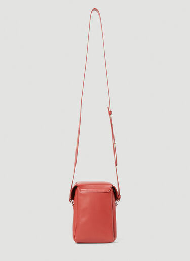 Jil Sander Small Lid Crossbody Bag Red jil0153021