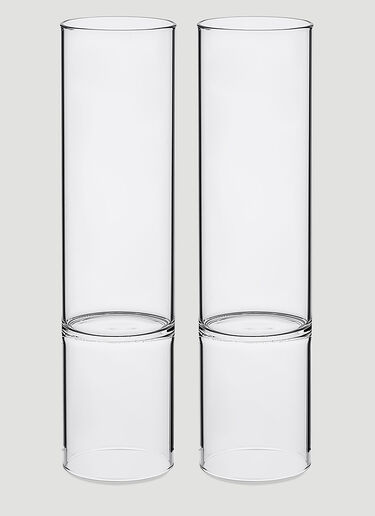 Fferrone Design Set of Two Revolution Champagne Flutes Transparent wps0644555
