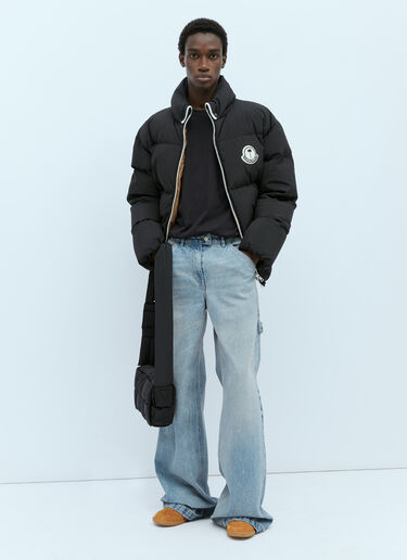 Moncler x Palm Angels 로드마르 쇼트 다운 재킷 블랙 mpa0155001