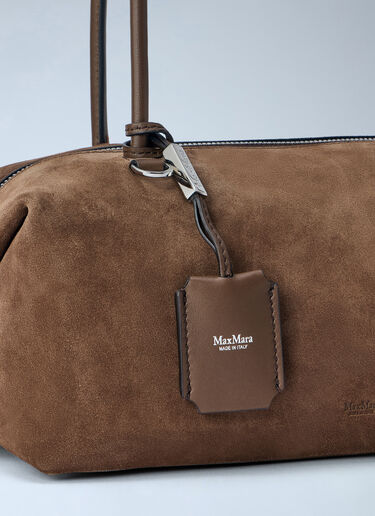 LN-CC® - Max Mara: Suede Shoulder Bag - Brown Max Mara Suede Shoulder Bag Brown max0265098