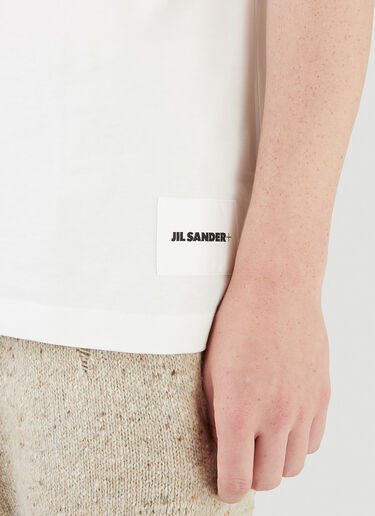 Jil Sander+ Logo-Patch T-Shirt White jsp0145009