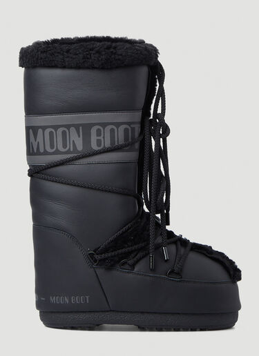 Moon Boot Icon Shearling Snow Boots Black mnb0246010