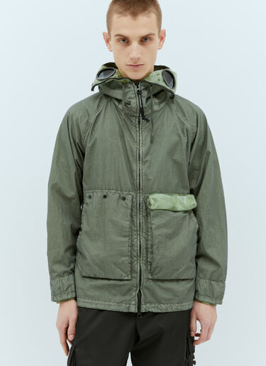 C.P. Company 50 Fili Gum Mixed Google Jacket Green pco0156006