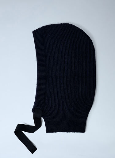 MHL by Margaret Howell Knitted Wool Hood Navy mhl0162008