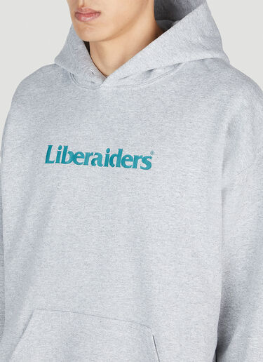 Liberaiders Logo Hooded Sweatshirt Grey lib0153006