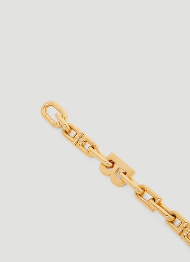 Balenciaga B Chain Thin Bracelet Black bal0144045