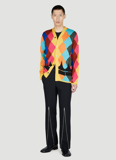 Comme Des Garçons Homme Plus 菱格开衫 黄色 hpl0152005