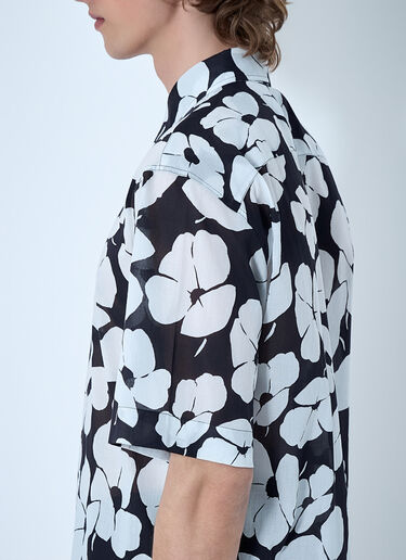 Dries Van Noten Floral Short-Sleeve Shirt Black dvn0163010