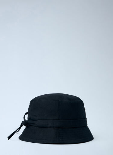 LN-CC® - Jacquemus: Le Bob Gadjo Bucket Hat - Black Jacquemus Le Bob Gadjo Bucket Hat Black jac0366011
