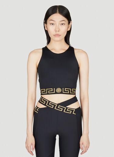 Versace Greca Sports Bra Black ver0255053