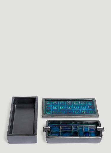Box and Ashtray Set Bitossi Ceramiche Box and Ashtray Set Blue wps0644278