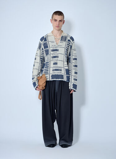 Vivienne Westwood 체크 폴로 스웨터 베이지 vvw0160005