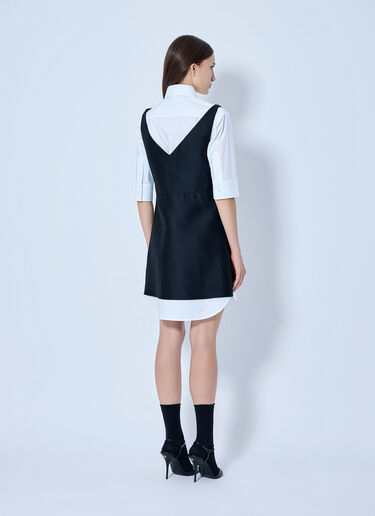 LN-CC® - Balenciaga: Hybrid Shirt Dress - Black Balenciaga Hybrid Shirt Dress Black bal0265004