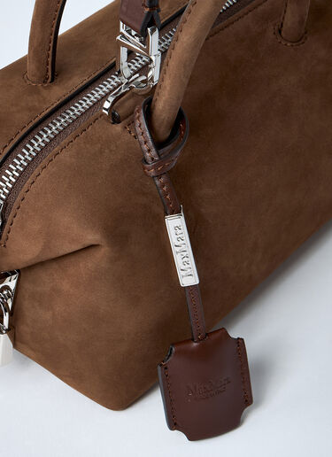 Small Holdall Shoulder Bag Max Mara Small Holdall Shoulder Bag Dark Brown max0261040