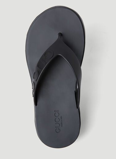 Gucci Thong Platform Sandals Black guc0253111