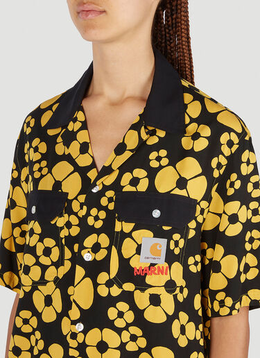 Marni x Carhartt Floral Print Shirt Yellow mca0250002