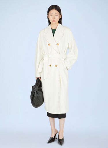 Max Mara Madame 101801 Coat White max0249019