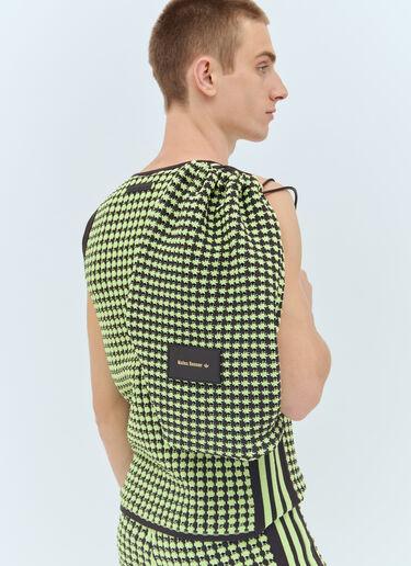 Crochet Drawstring Backpack adidas by Wales Bonner Crochet Drawstring Backpack Green awb0357020