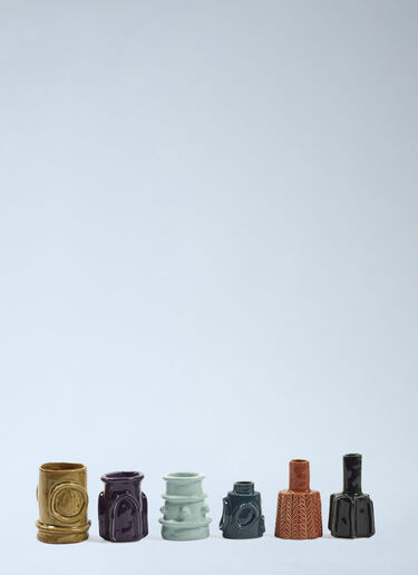 Set Of Six Molly Assorted Vase Serax Set Of Six Molly Assorted Vase Multicolour wps0692497