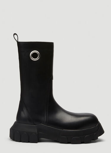 Rick Owens Creeper Bozo Leather Boots Black ric0143026