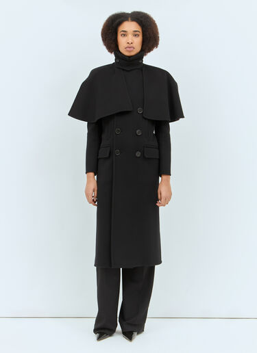 Chloé 양면 울 롱 코트 블랙 chl0258011