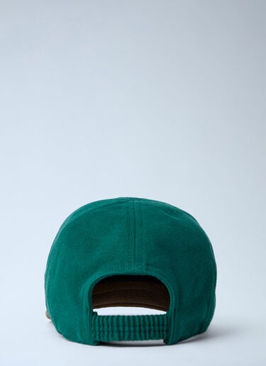 Miu Miu Logo Motif Baseball Cap Green miu0164017