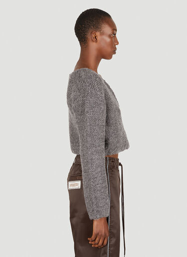 TheOpen Product Wrap Sweater Grey top0249015