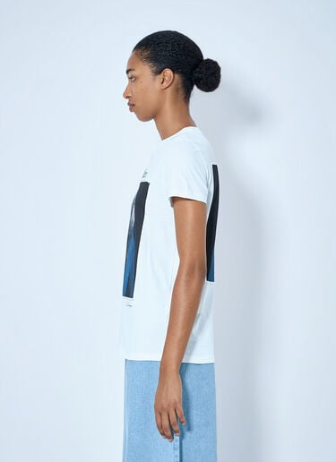 LN-CC® - Max Mara: Graphic Print T-Shirt - White Max Mara Graphic Print T-Shirt White max0265009